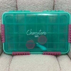 Charcuterie Safe Teal Storage Box‎